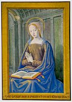 Virgin from the Annunciation, British Library
