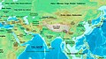 نقشهٔ آسیا در ۱۳۰۰ قبل از میلاد