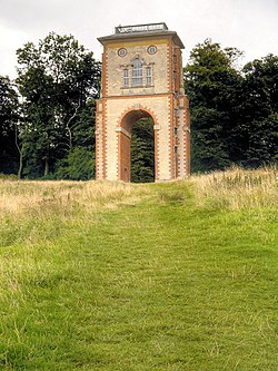 Rectangular stone tower