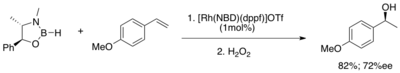 Brown's asymmetric hydroboration example