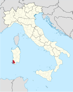 Provincia di Carbonia-Iglesias – Localizzazione