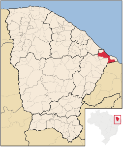 Location of Aracati