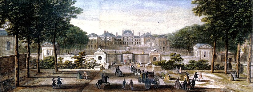 Le château de Sceaux au temps de la duchesse du Maine, gravure de Jacques Rigaud (1736).