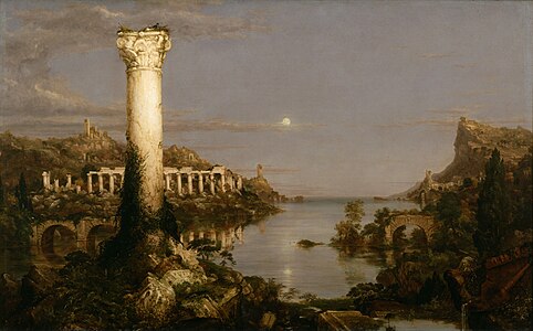 Desolation at The Course of Empire, by Thomas Cole