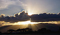 Crepuscular rays in Pearl Harbor