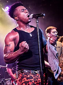 Johnson performing in 2017