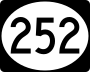 Highway 252 marker