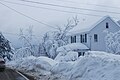 Snowfall in Dutchess County, New York on February 26, 2010.