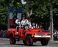 VLRA used as a flag-carrying vehicle by the Paris Fire Brigade