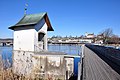 The bridge chapel, Seedamm and Rapperswil in the background