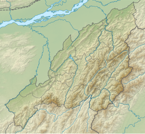 Map showing the location of Fakim Wildlife Sanctuary