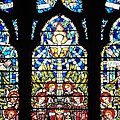 JE Nuttgens, Top Central Light (Detail), East Window, St Etheldreda's Church, Ely Place, London.