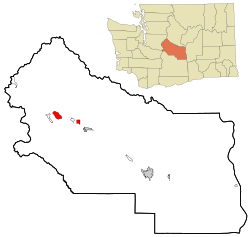 Location of Roslyn, Washington