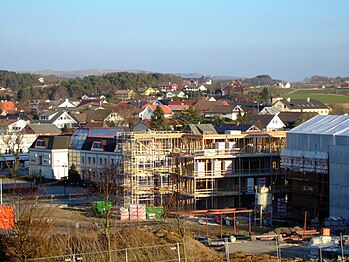 Le centre ville de Kleppe en travaux