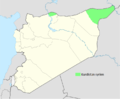 Carte du Kurdistan Syrien