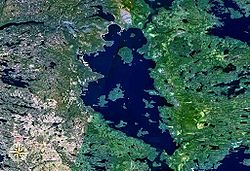 Pääjärvi satelliittikuvassa