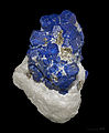 Crystals of lazurite (the main mineral in lapis lazuli) from the Sar-i Sang Mining District in Afghanistan