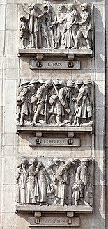 Détail du Monument aux morts de Lille, bas-reliefs (1927).