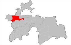 Location of Ayni District in Tajikistan