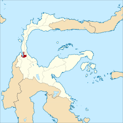 Location within Central Sulawesi