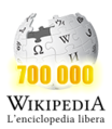 700 000 articles on the Italian Wikipedia (2010)