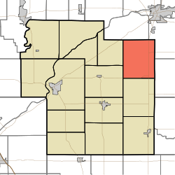 Location of Washington Township in Carroll County