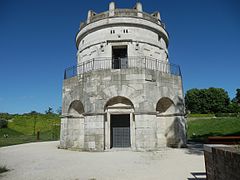 Coupole du mausolée de Théodoric, de Ravenne en Italie.