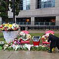 Tilapäinen muistomerkki Mel Lastman Square -aukiolla.