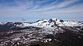 Il monte Ossa visto dalla vetta del monte Pelion Est in inverno