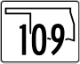 State Highway 109 marker