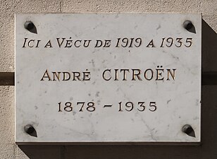 Plaque au no 31.