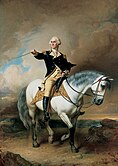 Portrait of George Washington Taking the Salute at Trenton
