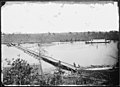Pontoon bridge from Fort Sumner