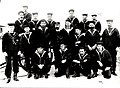 Protector's gun crew c. late 1890s. Turner is standing in the middle row, second from the left.