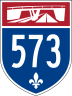 Autoroute 573 marker