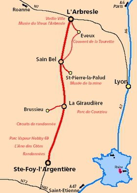 Voir la carte de la ligne.