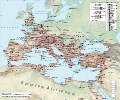 Image 26Map of Roman roads in 125CE (from History of road transport)