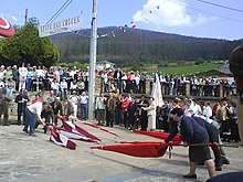 Momento da Romaría das Cruces en 2008