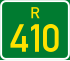 Regional route R410 shield