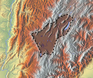 Bogotá Fault is located in the Bogotá savanna