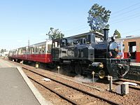 Diesel locomotive DB4 on the Satoyama Torokko in April 2017