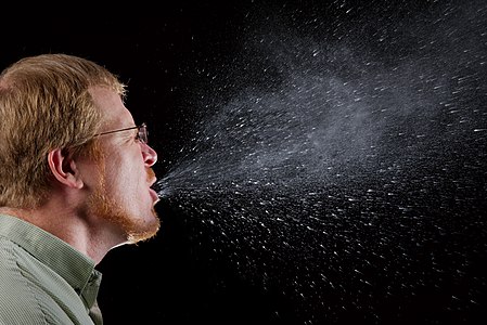 Sneezing, by James Gathany