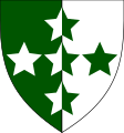 Southern Command Royal Army Dental Corps (Vertical green/white halves with white and green stars)