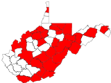 County distribution map.