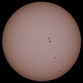 Sunspots - August 3, 2011.