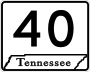 State Route 40 marker