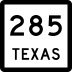 State Highway 285 marker