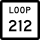 State Highway Loop 212 marker