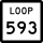 State Highway Loop 593 marker