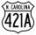U.S. Highway 421A marker